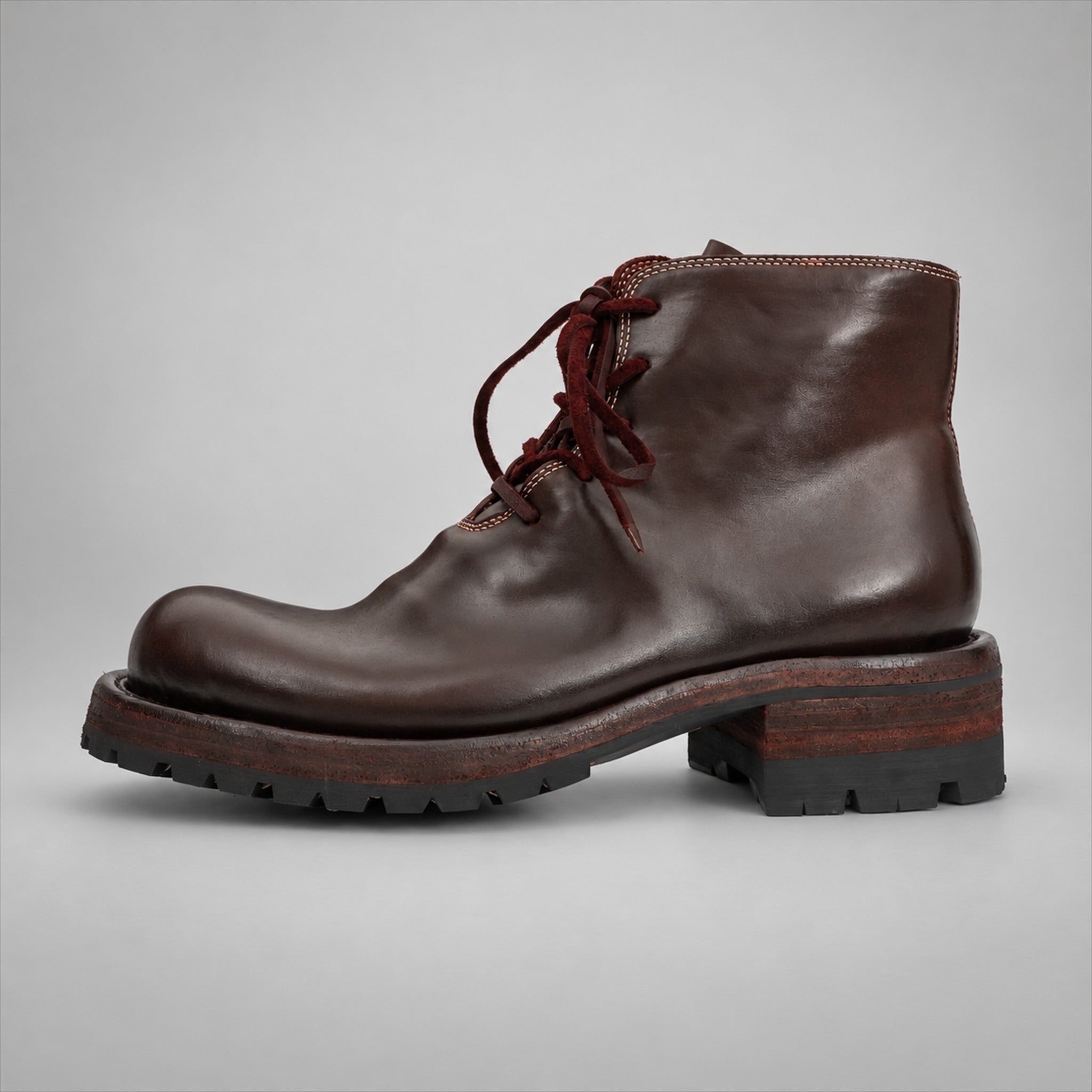 VanPasch 262320A Coffee horsebutt leather boots, 01-VanPasch-262320a-side