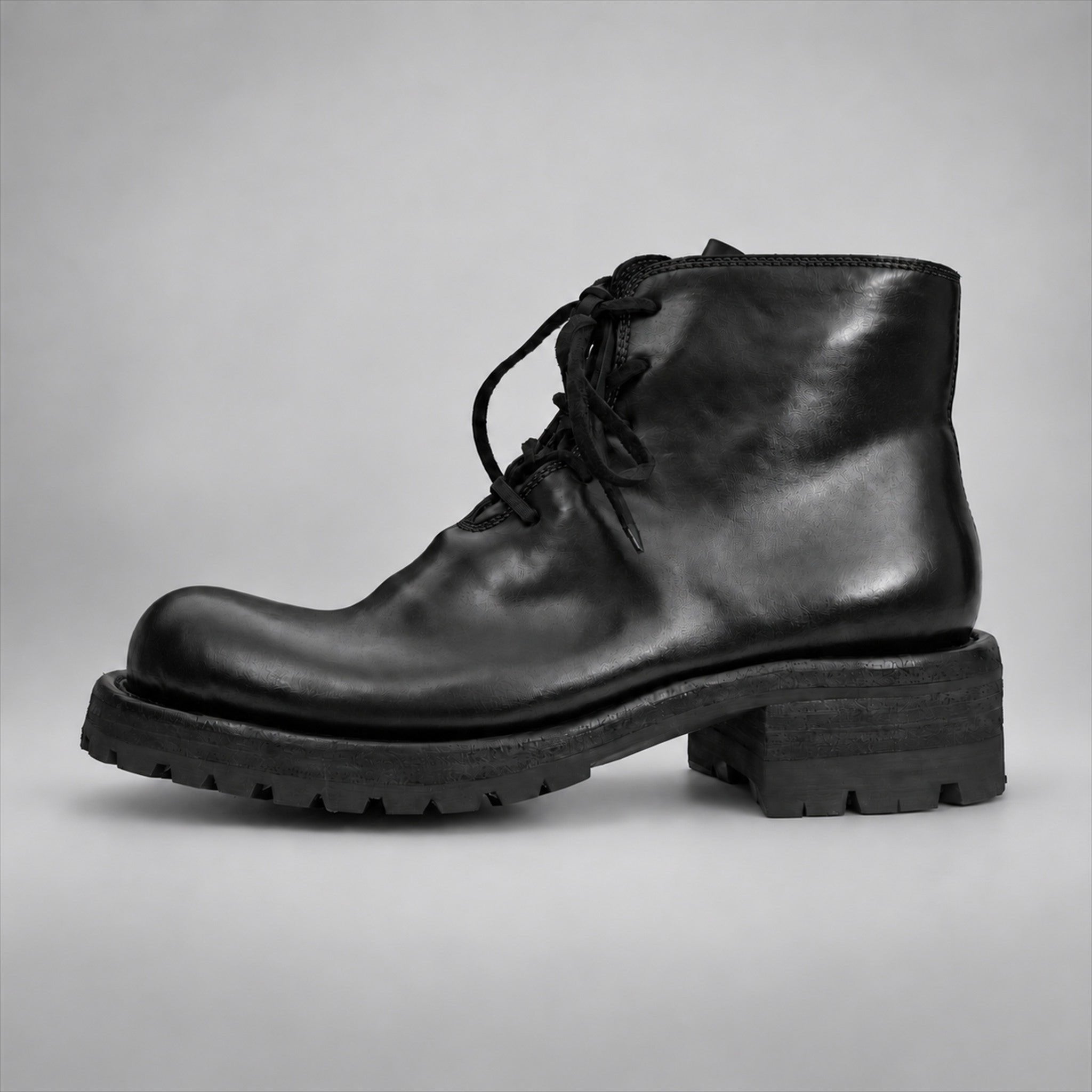 VanPasch 262320B Black horsebutt leather boots, 01-VanPasch-262320b-side