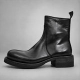 VanPasch 262321B Black horsebutt leather boots, 01-VanPasch-262321b-side