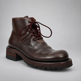VanPasch 262320A Coffee horsebutt leather boots, 02-VanPasch-262320a-angle