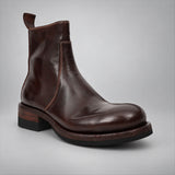 VanPasch 262321A Coffee horsebutt leather boots, 02-VanPasch-262321a-angle