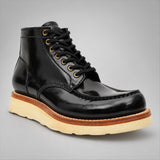 VanPasch 267129B Black horsebutt leather footwear, angle view