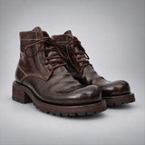VanPasch 262319A Coffee horsebutt leather boots, 03-VanPasch-262319a-pair