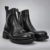 VanPasch 262321B Black horsebutt leather boots, 03-VanPasch-262321b-pair