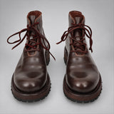VanPasch 262320A Coffee horsebutt leather boots, 04-VanPasch-262320a-front
