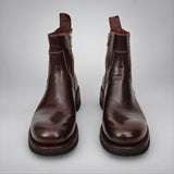 VanPasch 262321A Coffee horsebutt leather boots, 04-VanPasch-262321a-front