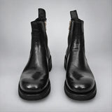 VanPasch 262321B Black horsebutt leather boots, 04-VanPasch-262321b-front