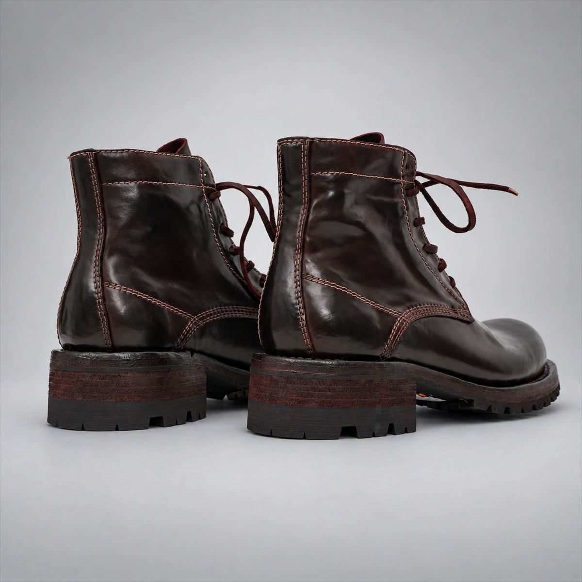 VanPasch 262319A Coffee horsebutt leather boots, 05-VanPasch-262319a-back