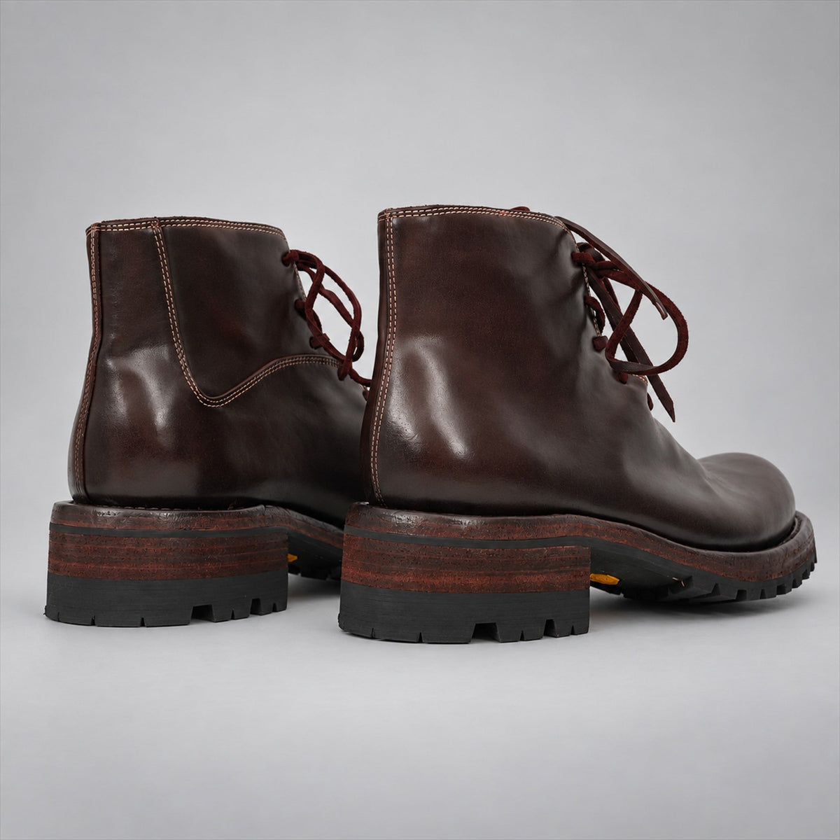 VanPasch 262320A Coffee horsebutt leather boots, 05-VanPasch-262320a-back