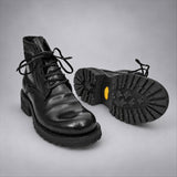 VanPasch 262319B Black horsebutt leather boots, 06-VanPasch-262319b-outsole