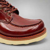 VanPasch 267129C Brown horsebutt leather footwear, toe detail view