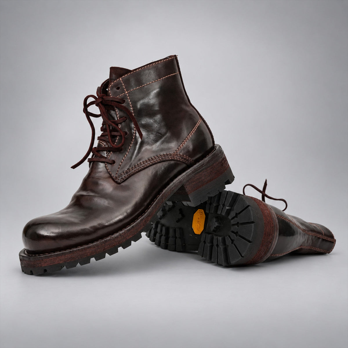 VanPasch 262319A Coffee horsebutt leather boots, 08-VanPasch-262319a-stacked