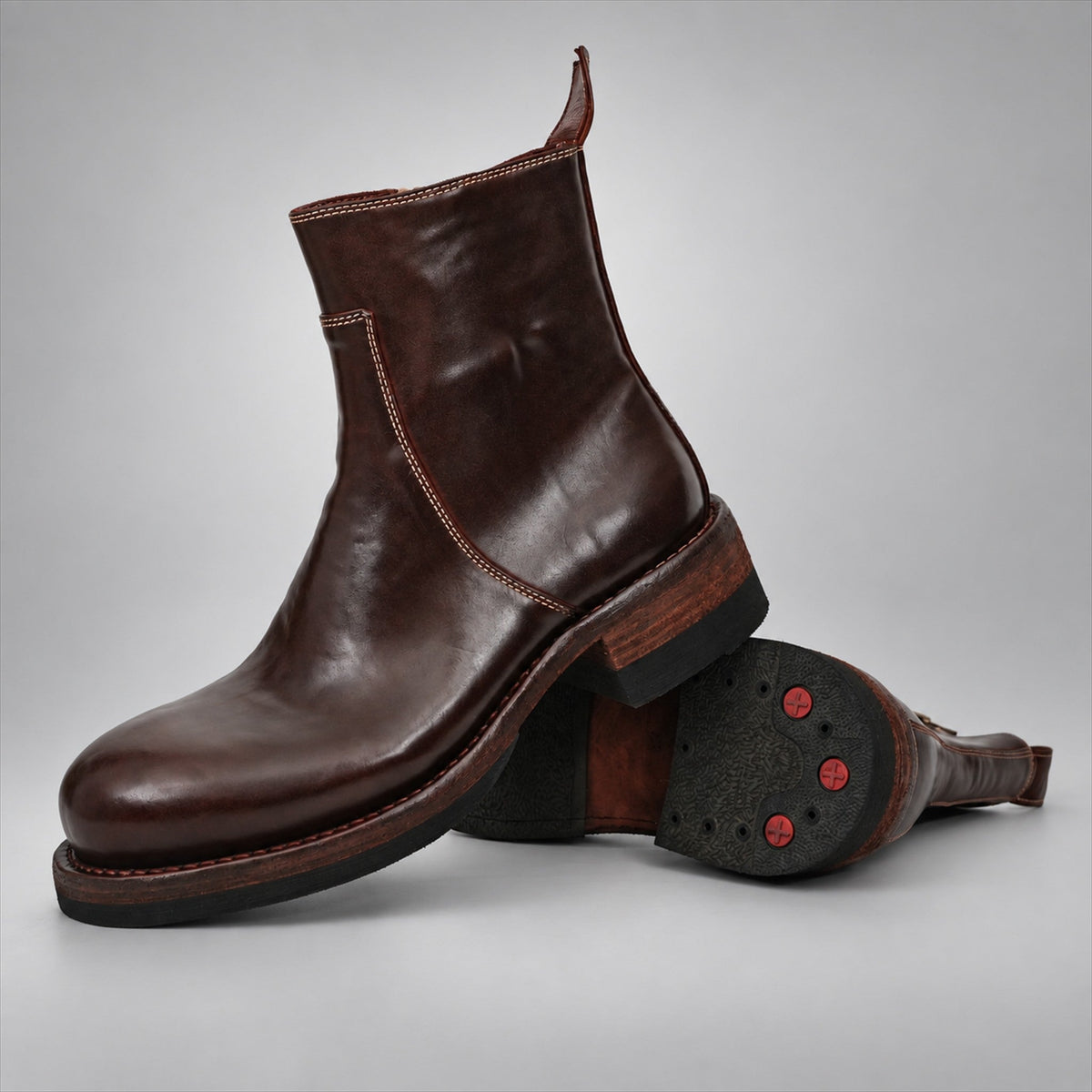 VanPasch 262321A Coffee horsebutt leather boots, 08-VanPasch-262321a-stacked