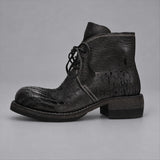 Walker Cap-Toe Service Boot — Dark Slate Shell Cordovan | VanPasch