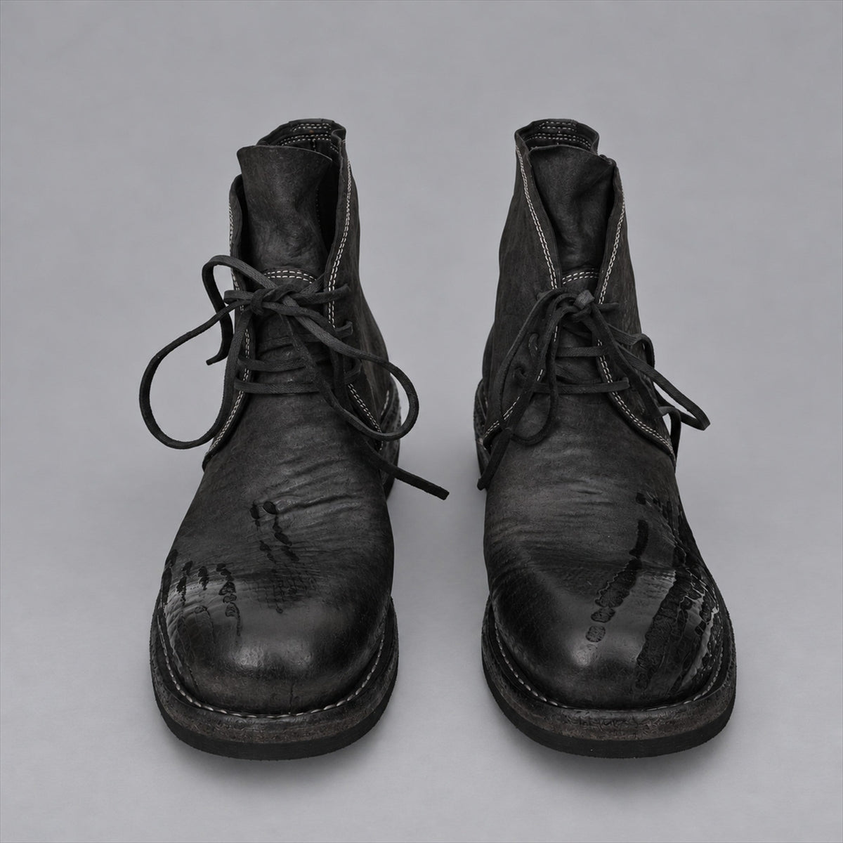 Walker Cap-Toe Service Boot — Dark Slate Shell Cordovan | VanPasch