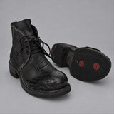 Walker Cap-Toe Service Boot — Dark Slate Shell Cordovan | VanPasch