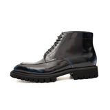 Apron-Toe Lace-Up Boots