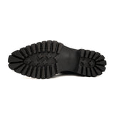 Apron-Toe Lace-Up Boots