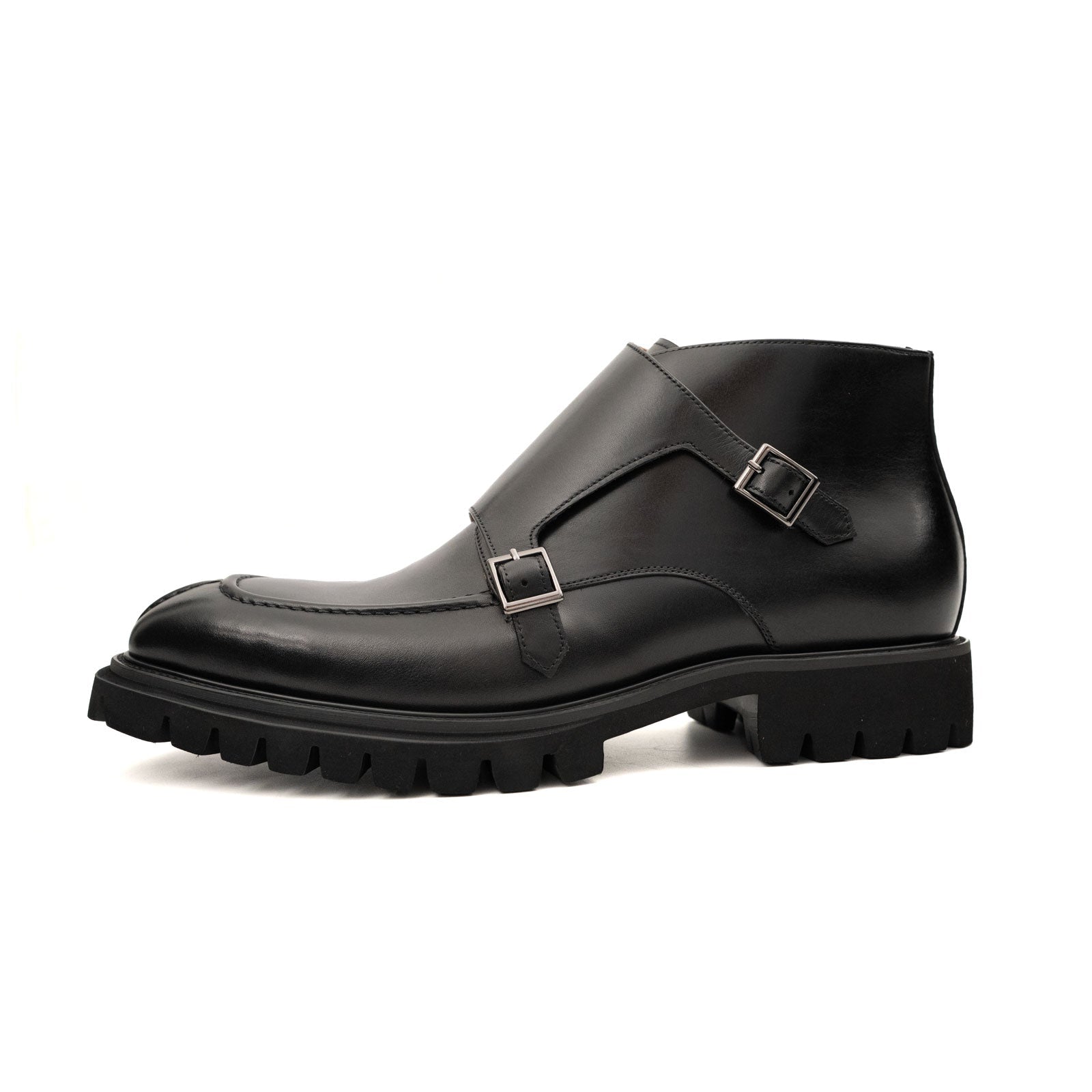 Double Monk Strap Boots with Foam Sole