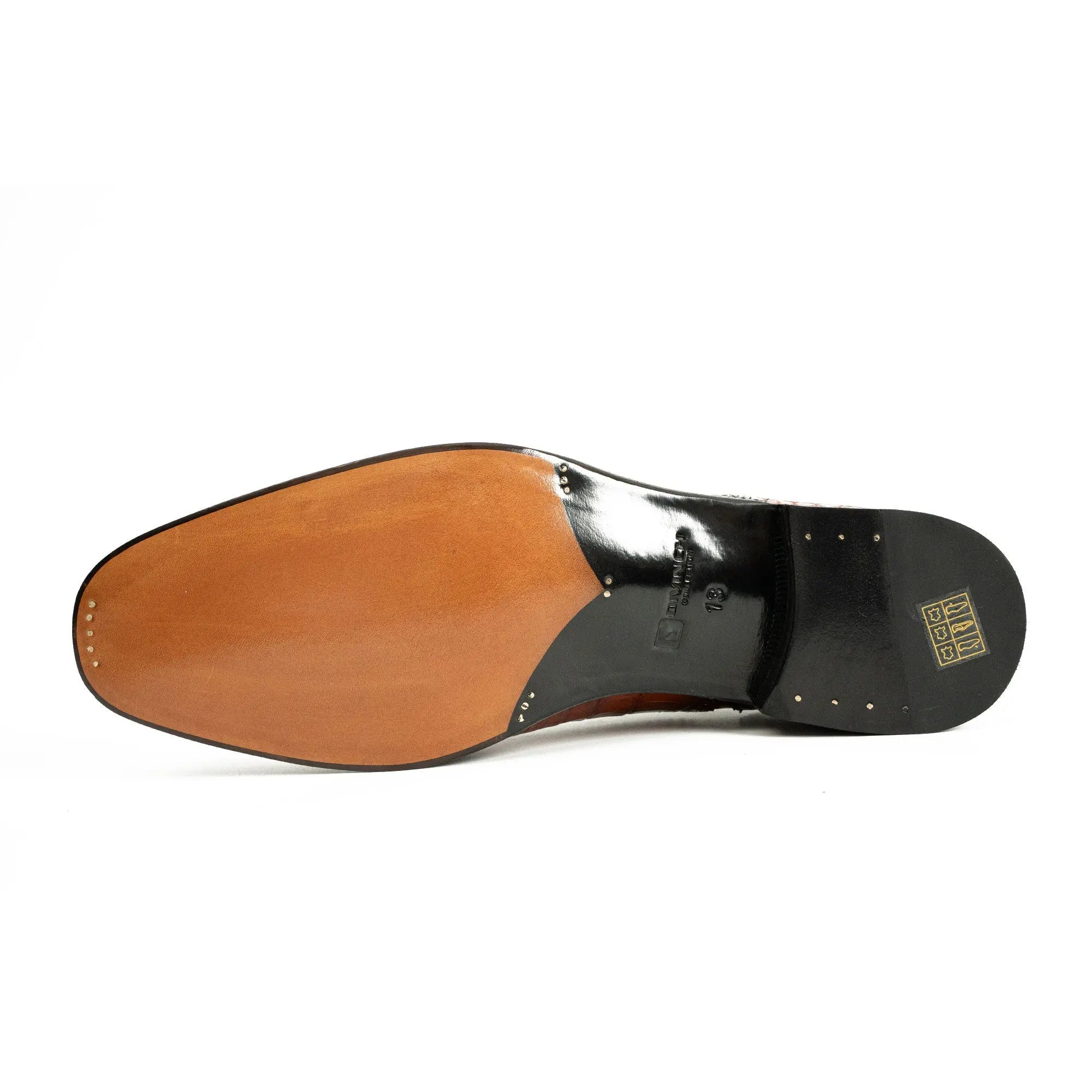 Alligator Skin Oxford Shoes Brown VanPasch