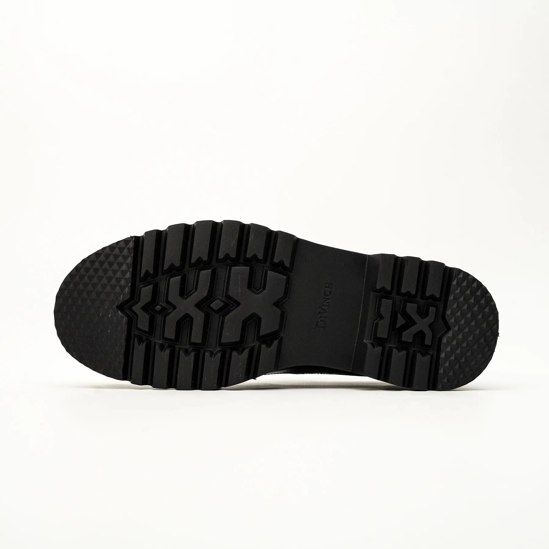 Black-Blue Brogue Lug-Sole Loafer VanPasch
