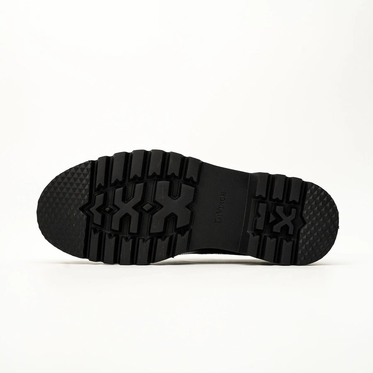 Black-Blue Brogue Lug-Sole Loafer VanPasch