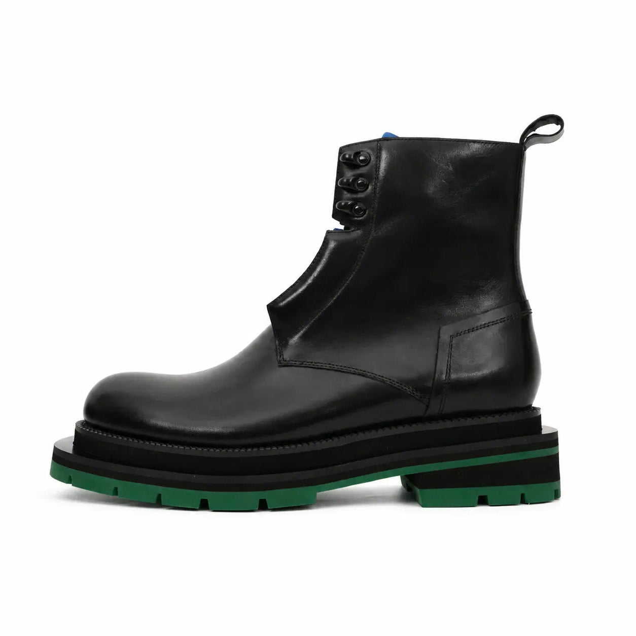 Black Blue Green Platform Boot