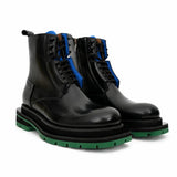 Black Blue Green Platform Boot