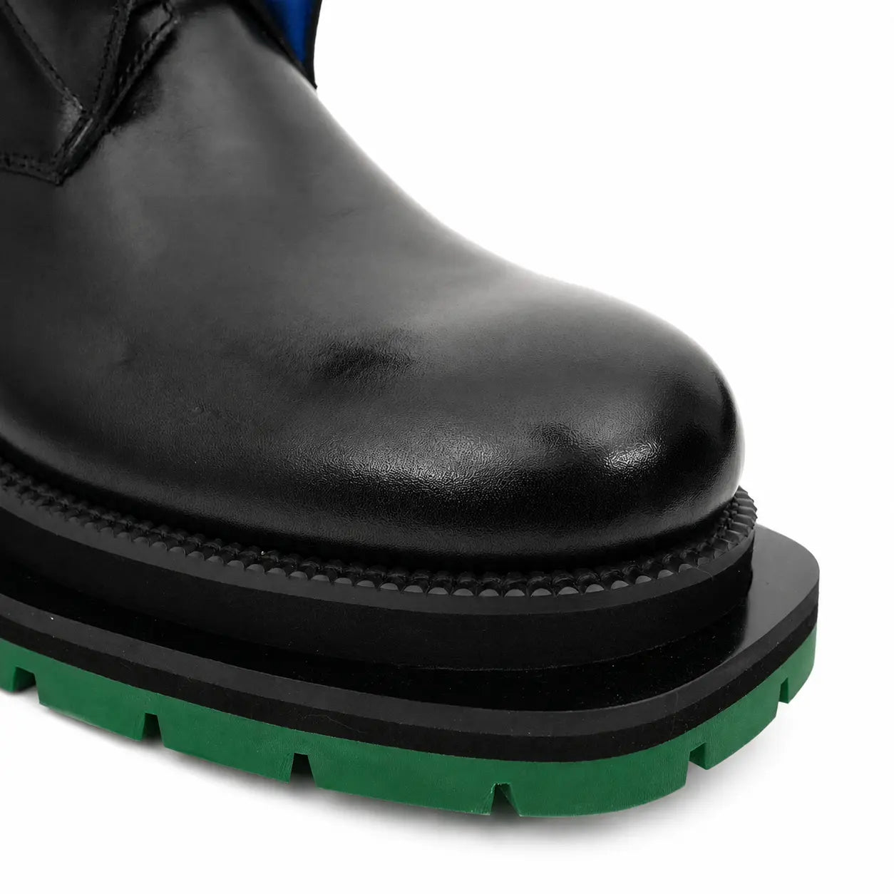 Black Blue Green Platform Boot