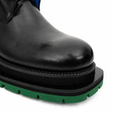 Black Blue Green Platform Boot