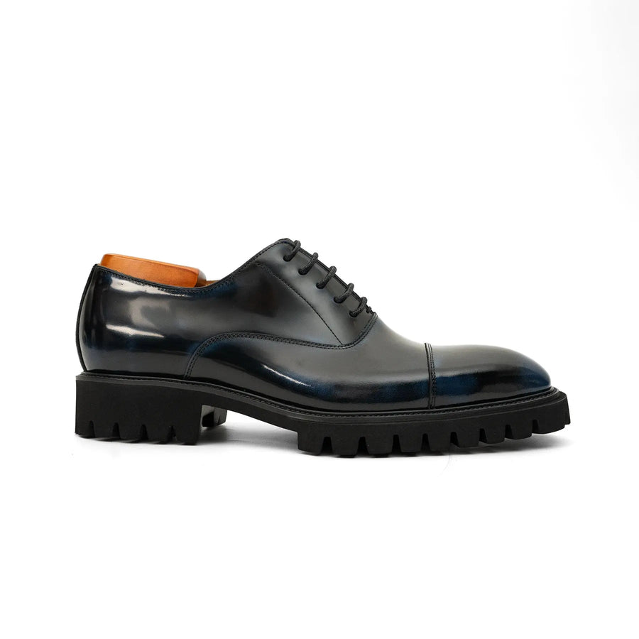 Black Blue  Lug-Sole Oxford