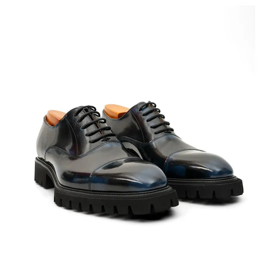 Burnished Lug-Sole Oxfords