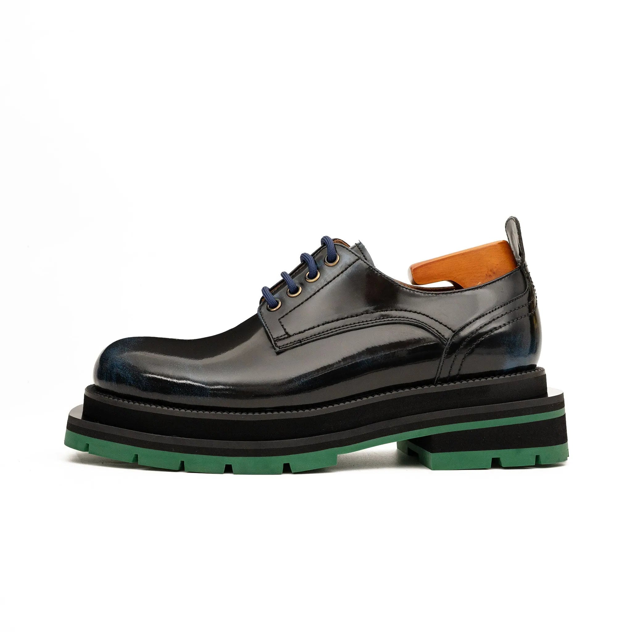 Patent Derby with Laces