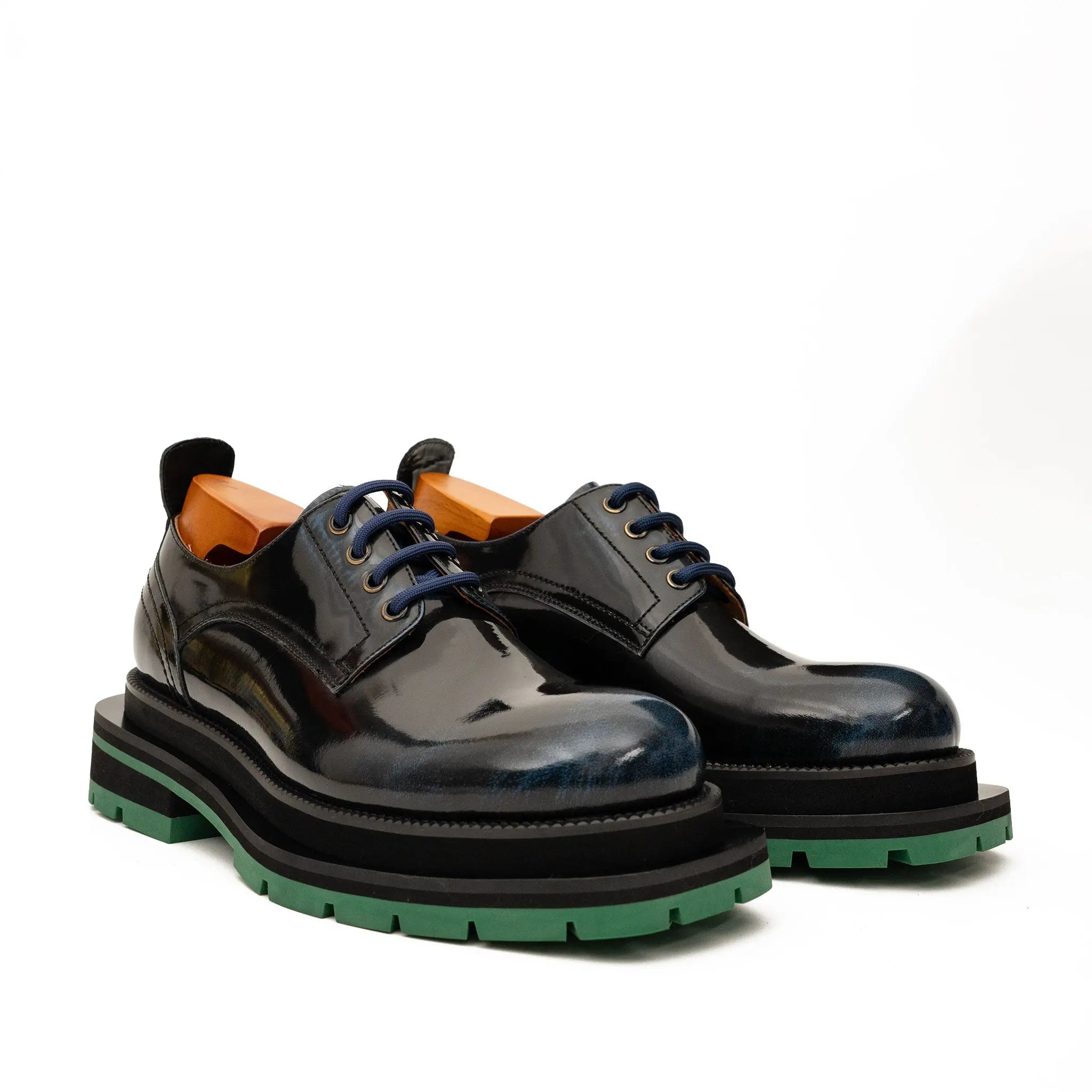 Patent Derby with Laces