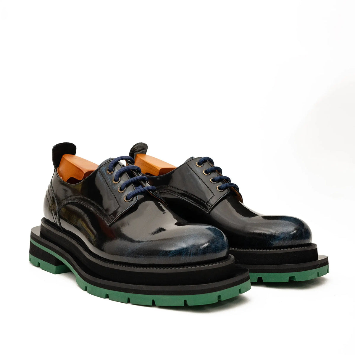 Patent Derby with Laces