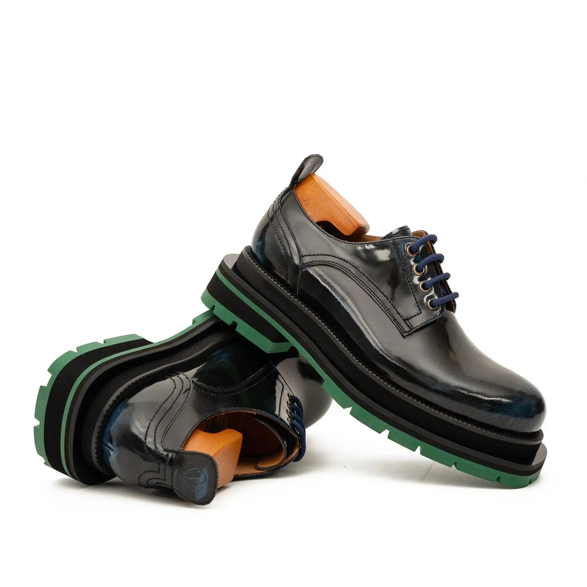 Patent Derby with Laces