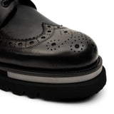 Burnished Brogue Lug-Sole Derby