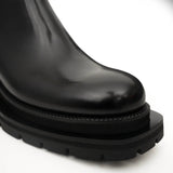 Black Buckle Zip Ankle Boots VanPasch