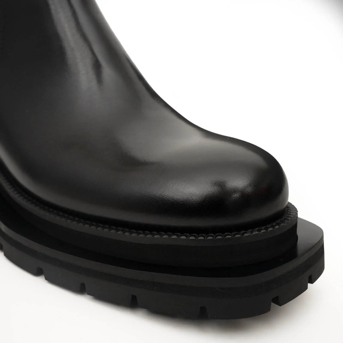 Black Buckle Zip Ankle Boots VanPasch