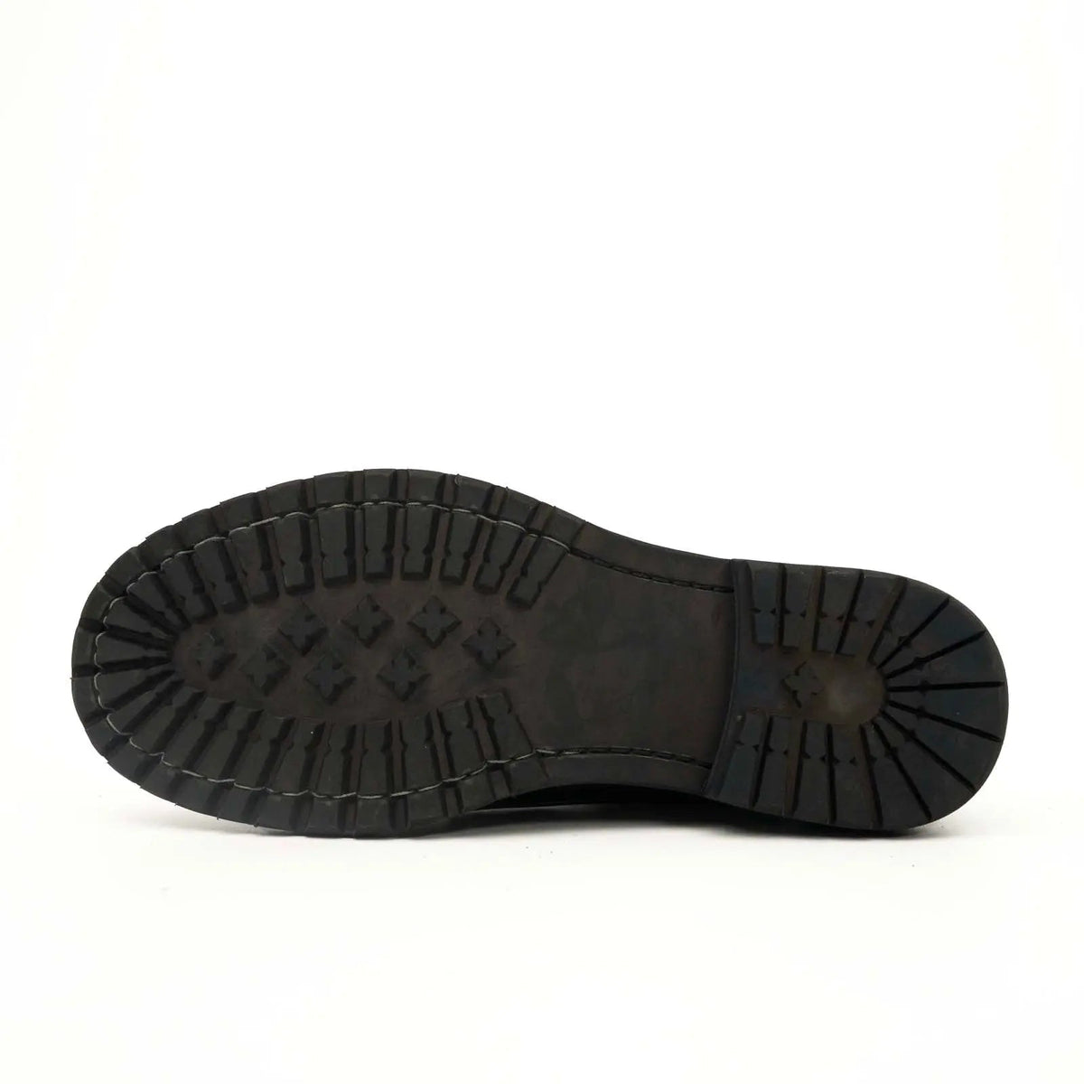 Black Calf Leather Combat Boots VanPasch