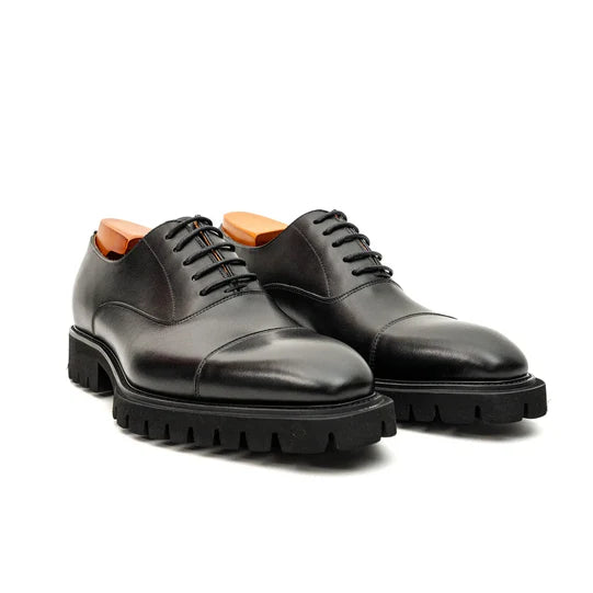 Burnished Lug-Sole Oxfords