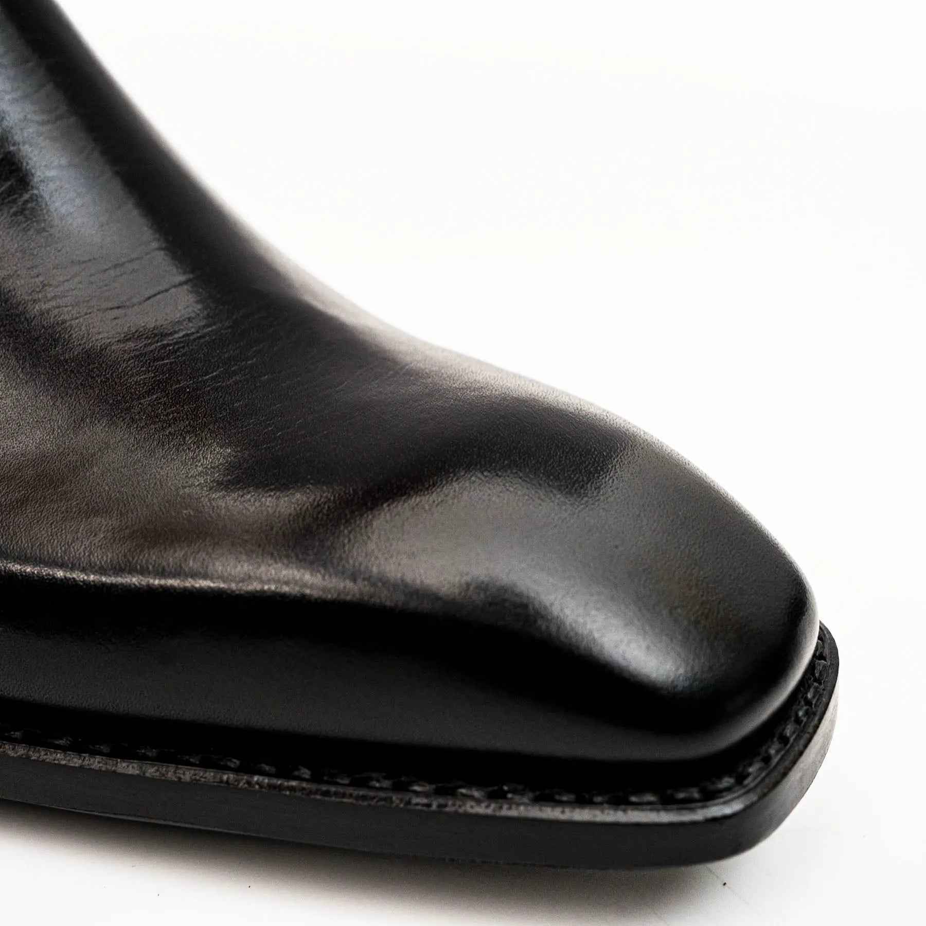 Black Calfskin Monk Strap Boot VanPasch