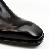 Black Calfskin Monk Strap Boot VanPasch