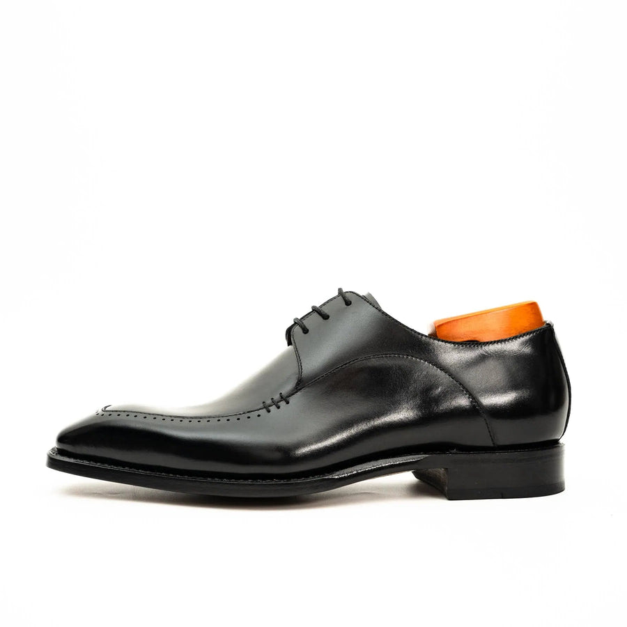 Black Chiseled Goodyear Oxford Shoe VanPasch