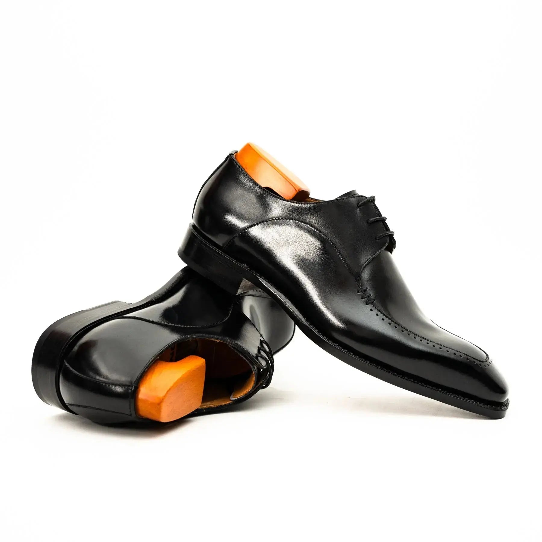 Black Chiseled Goodyear Oxford Shoe VanPasch