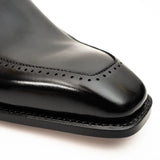 Black Chiseled Goodyear Oxford Shoe VanPasch