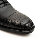 Black Crocodile-Textured Oxford VanPasch