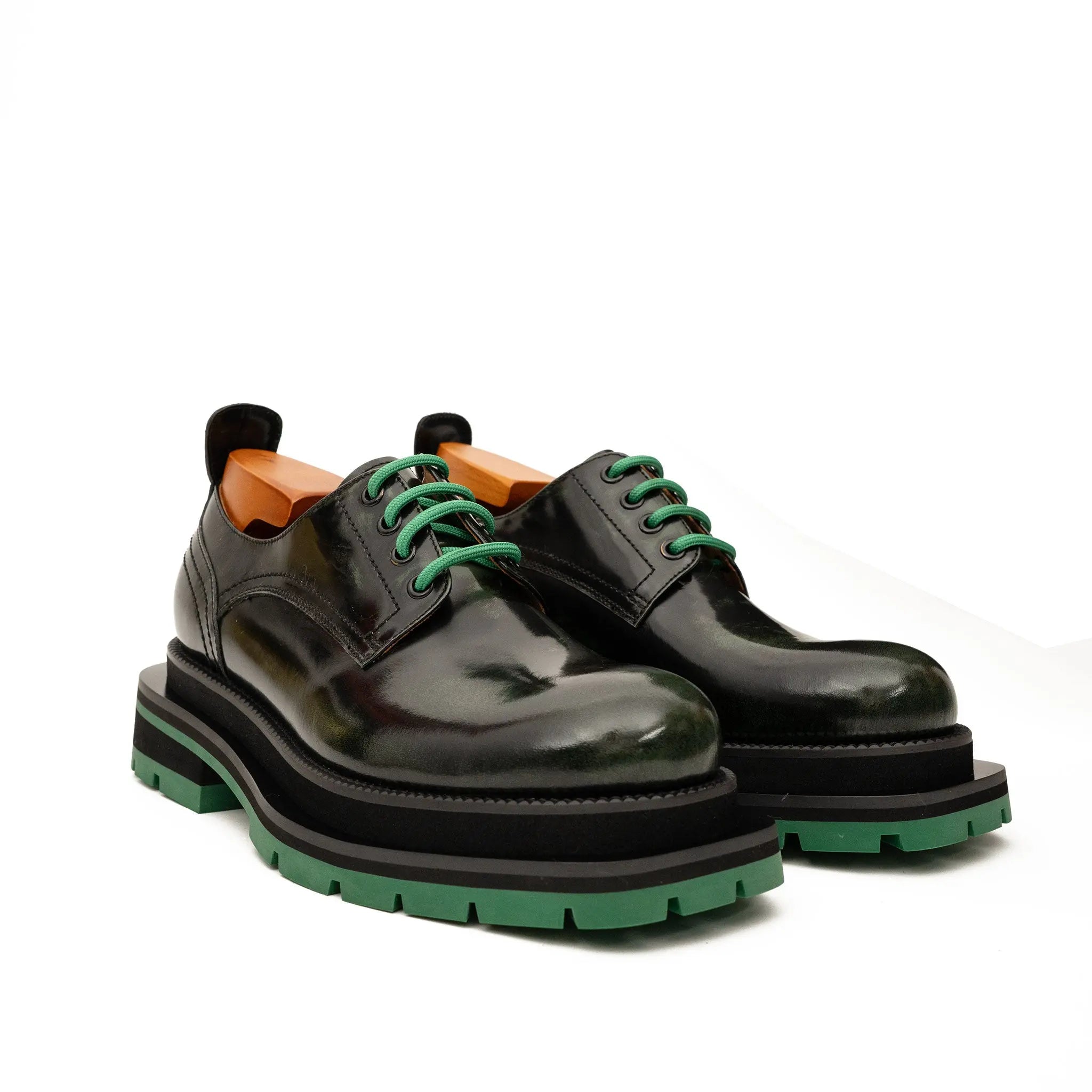Patent Derby with Laces