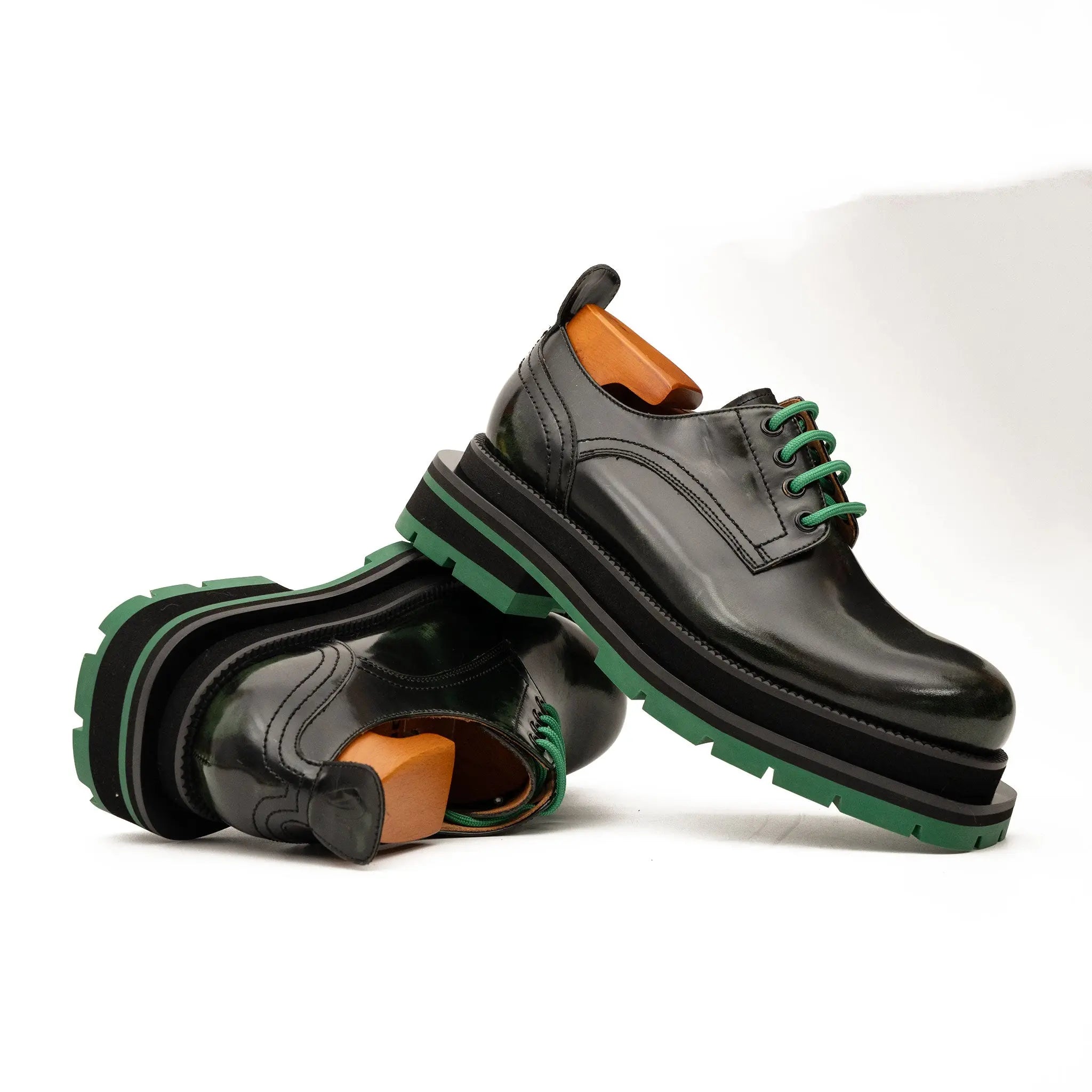 Patent Derby with Laces