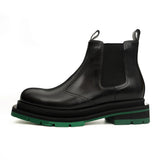 Black Green-Sole Chelsea Boots VanPasch